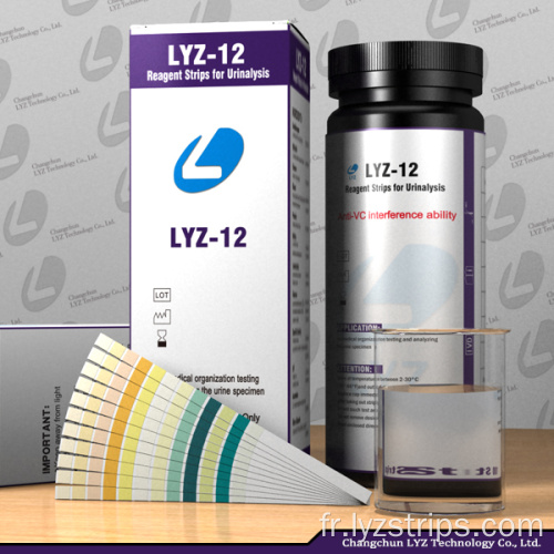 Test de bandelettes urinaires LYZ 12 articles